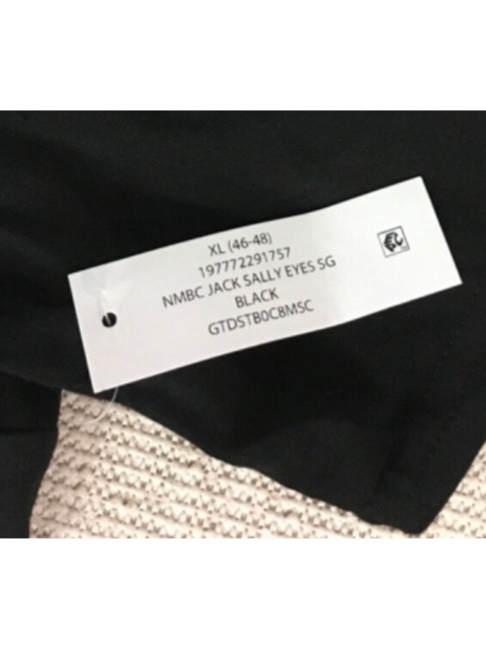 Disney T shirt Size XL 46 Tim Burton The Nightmare Before Christmas Black White - Picture 8 of 13